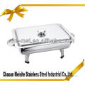 Stainless steel chafing dishes with lid and feet
